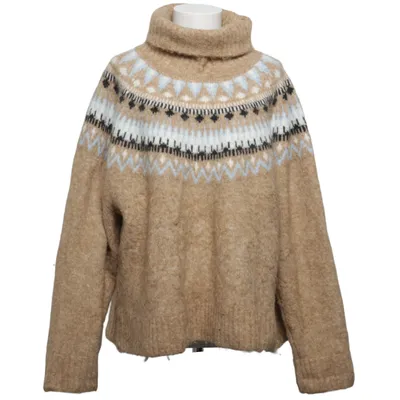 Turtleneck (Beige, Flerfarvet) fra H&M Akryl, Alpacauld, Polyamid, Polyester