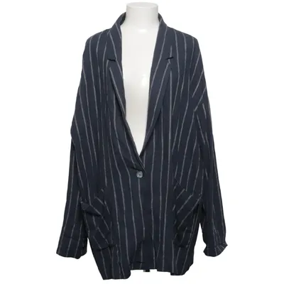 Blazer (Bleu, Blanc) de Lindex Lin, Viscose