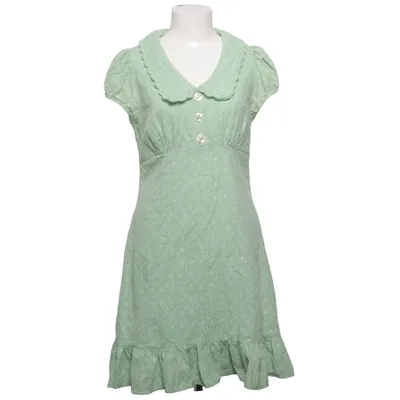 Dress (Green) from Hell Bunny Cotton, Elastane, Polyamide, Polyester