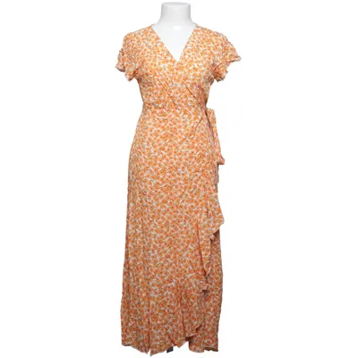 Omlottklänning (Orange, Vit, Flerfärgad) från Simplee Bomull