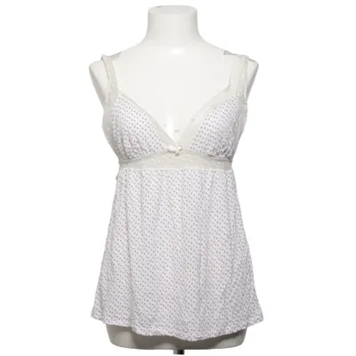 Pyjamatop (Wit, Roze) van Eberjey Elastaan, Modal, Polyamide
