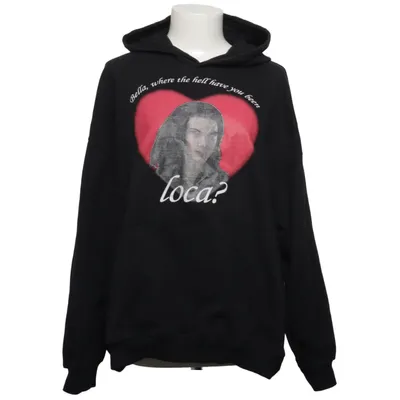 Sweat à capuche (Noir) de Cropp Coton, Polyester
