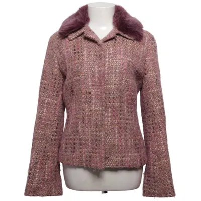 Blazer (Pink, Lilla, Flerfarvet) fra Turnover Acetat, Alpacauld, Cupro, Merinould, Polyamid, Polyester, Viscose