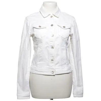 Denim jacket (White) from Clockhouse Cotton, Elastane