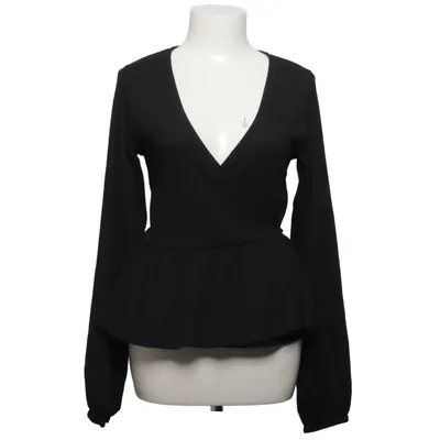 Blouse portefeuille (Noir) de Nelly Élasthane, Polyester recyclé