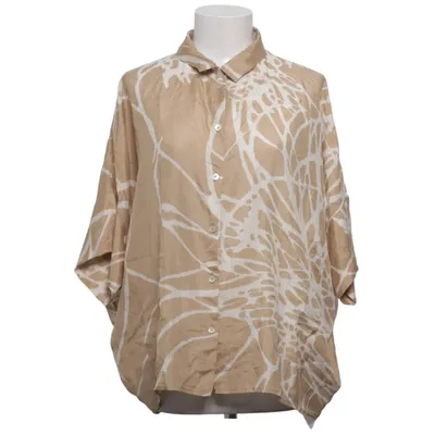 Korte mouwen shirt (Beige, Wit) van Oska Zijde