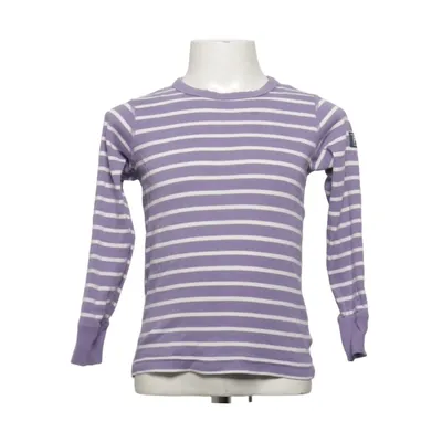 Långärmad t-shirt (Lila, Vit) från Polarn O. Pyret Ekologisk bomull