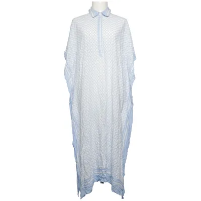 Kaftan (Blau, Weiß) von By Malina Viskose
