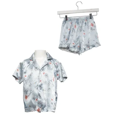 Pyjama (Blauw, Meerkleurig) van Shein Elastaan, Polyester