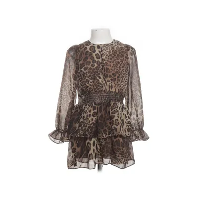 Dress (Brown, Multicolored) from Yoyo S Polyester