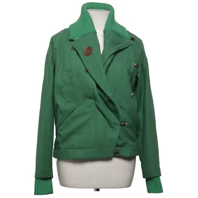 Veste de motard (Vert) de Blutsgeschwister Élasthane, Polyester, Viscose, Laine