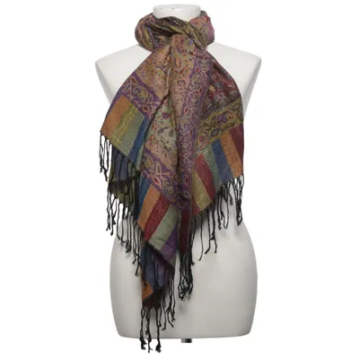 Sjal (Brun, Flerfärgad) från Sky Cashmere