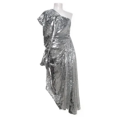 Evening gown (Gray, Silver) from ASOS Polyester