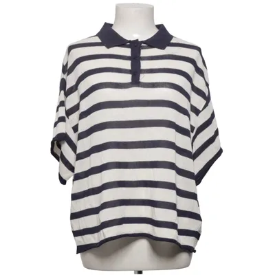 Pikétröja (Blå, Vit) från Zara Linne, Polyester, Viskos