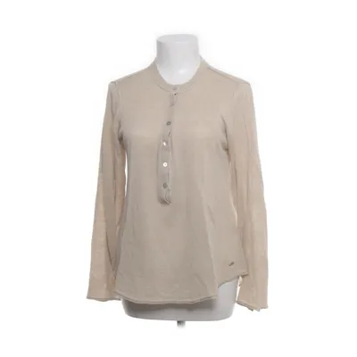 Henley shirt (Beige) van Dobber Katoen, Linnen