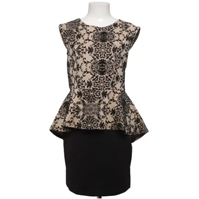Dress (Beige, Black) from Iris Elastane, Polyamide, Polyester