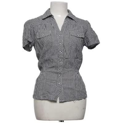 Short sleeve shirt (Black, White) from VISUAL Cotton