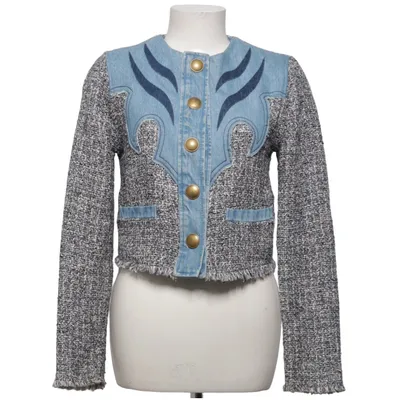 Veste (Bleu, Gris, Blanc) de Pinko Acrylique, Coton, Polyamide