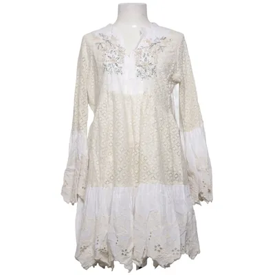 Jurk (Wit, Beige) van Peace + Love Katoen