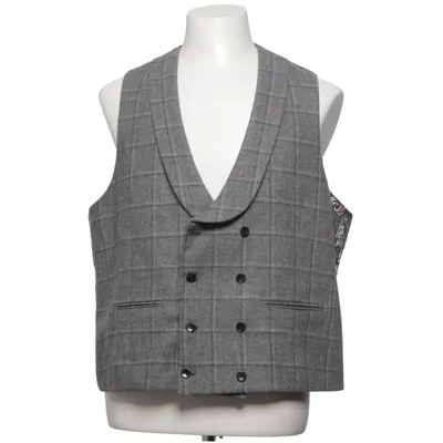 Suit vest (Gray, Multicolored) from Dobell Acrylic, Polyester, Wool