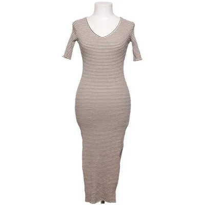 Maxi jurk (Beige, Zwart) van Moves Katoen, Elastaan