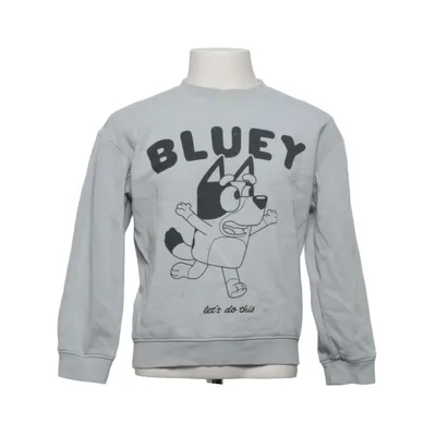 Sweatshirt (Blauw, Meerkleurig) van H&M Katoen, Polyester, Elastaan