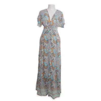 Maxi jurk (Blauw, Beige, Wit) van Qed London Viscose