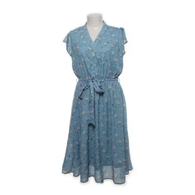 Robe (Bleu, Multicolore) de Lindy Bop Élasthane, Polyester
