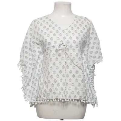 Top (Wit, Blauw) van Melissa Odabash Katoen