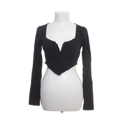 Crop top (Zwart) van Urban Outfitters Katoen, Elastaan