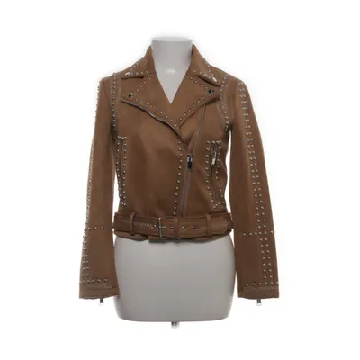 Bikerjacka (Brun, Silverfärgad) från Zara Basic