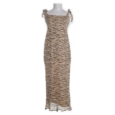 Långklänning (Beige, Svart) från Ganni Viskos