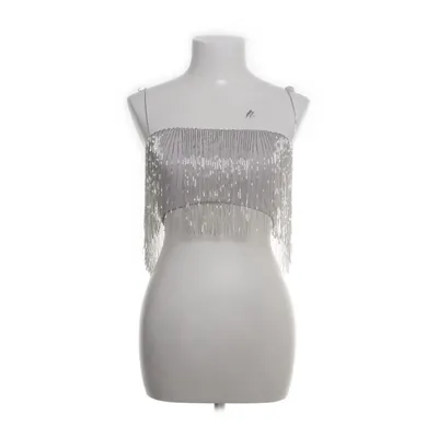 Crop top (Grijs, Zilver) van Meshki Nylon, Elastaan