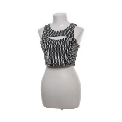 Crop top (Black, White) from Love Culture Polyester