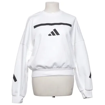 Sweatshirt (White, Black) from Adidas Cotton, Polyester