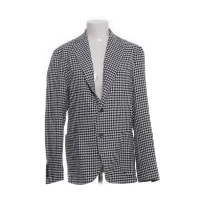 Blazer (Blue, Beige) from Spada Roma Cotton, Linen, Polyester