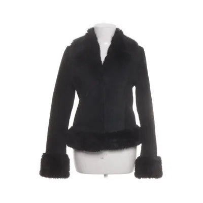 Shearling jacket (Black) from VILA Clothes Polyester, Leather
