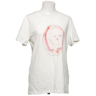 T-shirt (Hvid, Flerfarvet) fra Enkel Studio Elastan, Økologisk bomuld