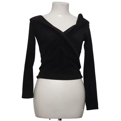 Wikkelblouse (Zwart) van Urban Classics Elastaan, Polyester