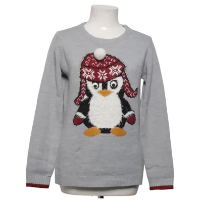 Julesweater (Grå, Flerfarvet) fra Blind Date Casual Akryl, Polyester