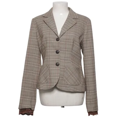 Kavaj (Beige, Flerfärgad) från Comma Acetat, Elastan, Polyester, Viskos