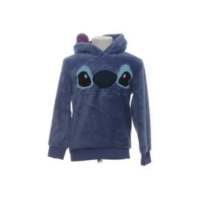 Huvtröja (Blå) från Disney Stitch Bomull, Polyester