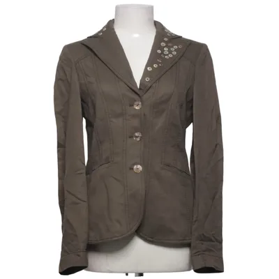 Blazer (Brown) from Apanage Linen, Silk, Viscose