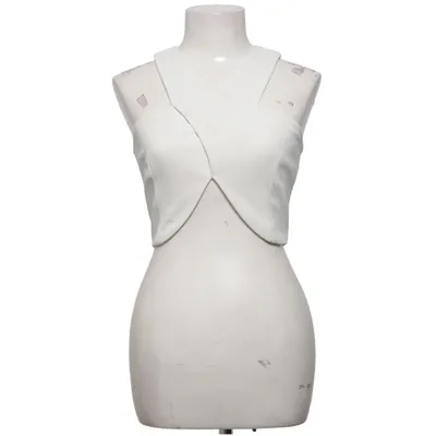 Crop top (Blanc) de Nicholas Élasthane, Polyester, Viscose