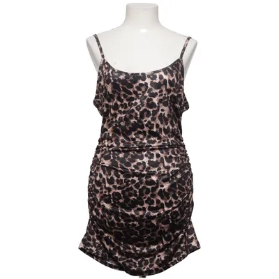 Dress (Brown, Black) Elastane, Polyester