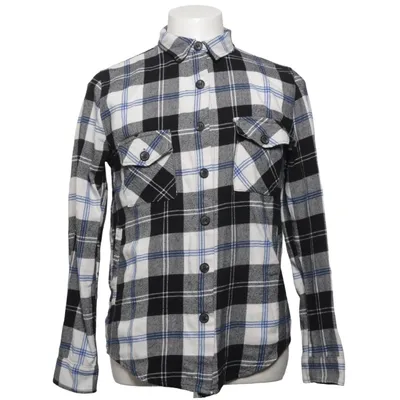 Chemise en flanelle (Noir, Blanc, Bleu) de Santini Coton, Polyester