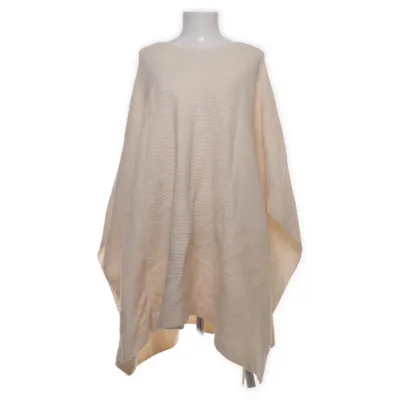 Poncho (Beige) de Zara Laine d'alpaga, Élasthane, Polyester