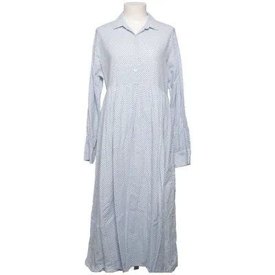 Robe chemise (Bleu, Blanc) de American Vintage Coton, Lin, Viscose