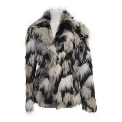 Winter jacket (Black, White) from H&M Acrylic, Polyester, Polyurethane