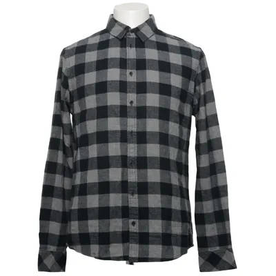 Flannel skjorte (Sort, Grå) fra Blend Bomuld